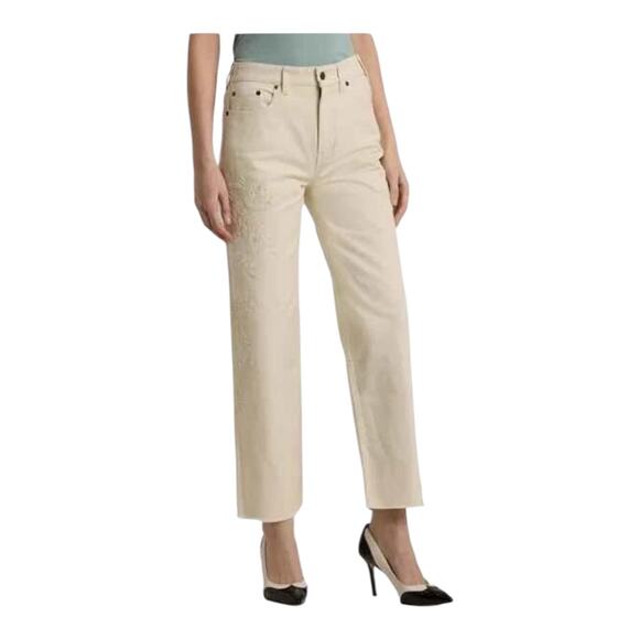 Lauren Ralph Lauren cropped straight relaxed leg jeans size 20W - Picture 9 of 10